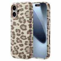 Selencia Sabi Back Cover Panther Print with MagSafe Apple iPhone 17 - Soft Ivory