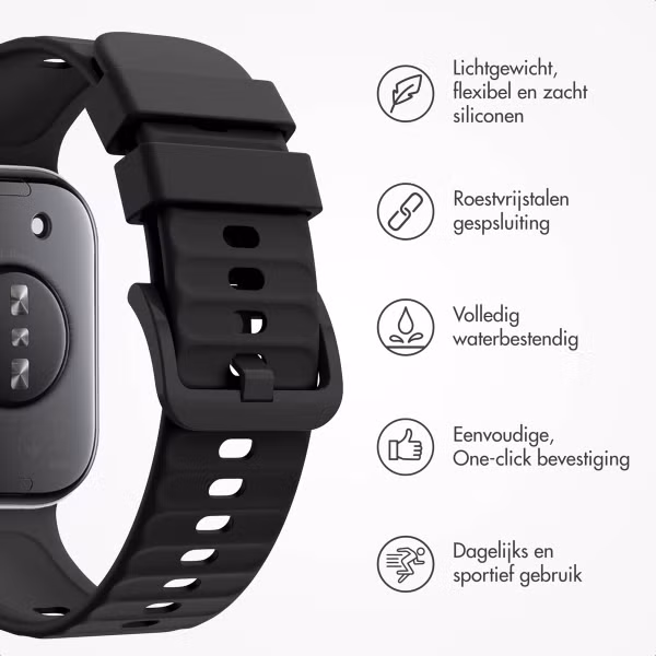 imoshion Siliconen bandje Huawei Watch Fit 4 / 4 Pro - Zwart