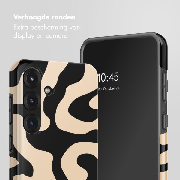 Selencia Vivid Backcover met MagSafe Samsung Galaxy S25 - Art Wave Black