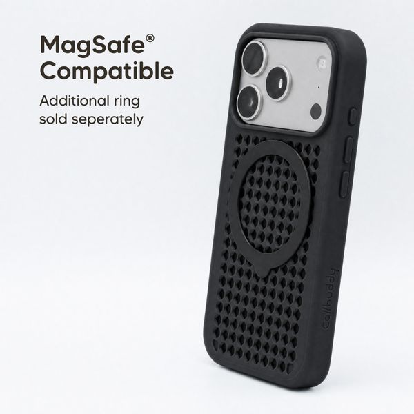 Callbuddy Hoesje met Strap Apple iPhone 17 Pro - Epic Black