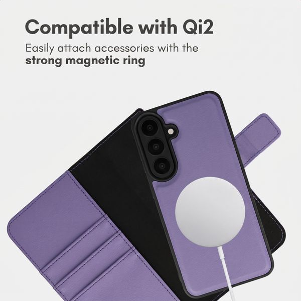 imoshion Detachable 2-in-1 Luxury Bookcase Samsung Galaxy S26 FE - Purple
