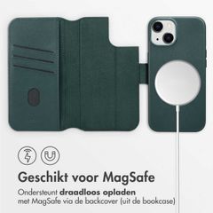 Accezz Leather Bookcase 2-in-1 met MagSafe Apple iPhone 14 - Cedar Green