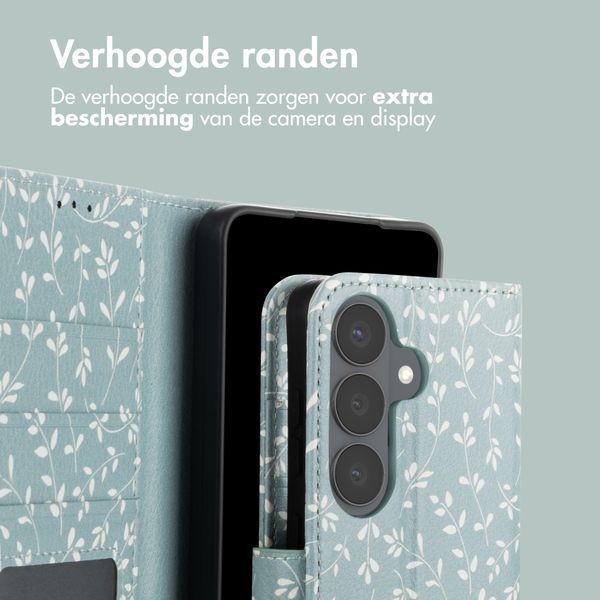 imoshion Design Bookcase Samsung Galaxy S26 - Smoke Green Flowers