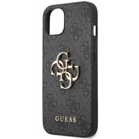 Guess 4G Metal Logo Backcover Apple iPhone 13 - Grijs