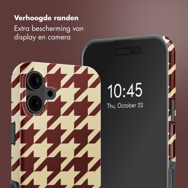 Selencia Vivid Backcover met MagSafe Apple iPhone 16 - Pied-de-Poule