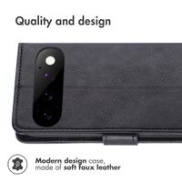 Luxe Bookcase voor de Google Pixel 11 - Zwart