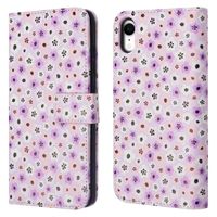 imoshion Design Bookcase iPhone Xr - Purple Flowers