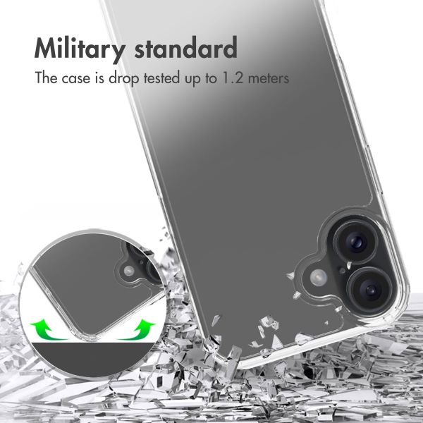 Accezz Xtreme Impact Back Cover Apple iPhone 16 Plus - Transparent