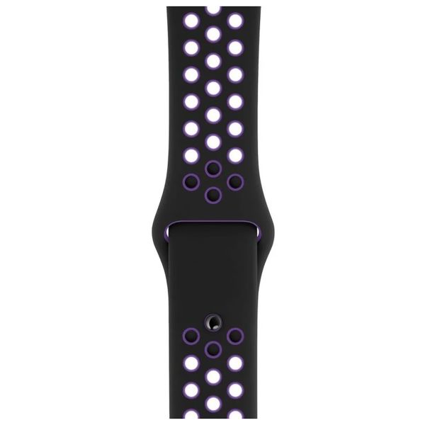 Apple Nike Sport Band Apple Watch Series 1-9 / SE - 38/40/41 mm / Series 10 - 42 mm - Black / Hyper Grape