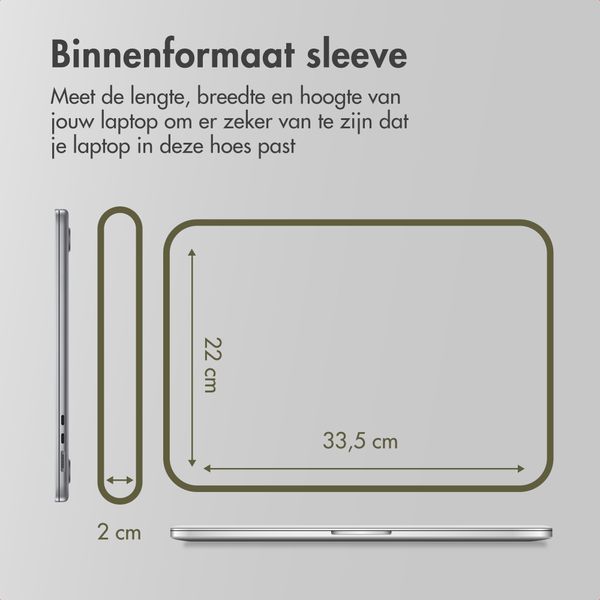Accezz Laptophoes 13-14 inch - Laptopsleeve - Groen