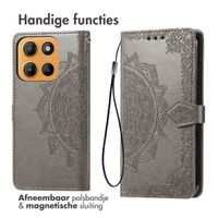 imoshion Mandala Bookcase Motorola Moto G15 / G15 Power - Grijs