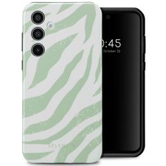 Selencia Vivid Tough Backcover Samsung Galaxy A35 - Colorful Zebra Sage Green