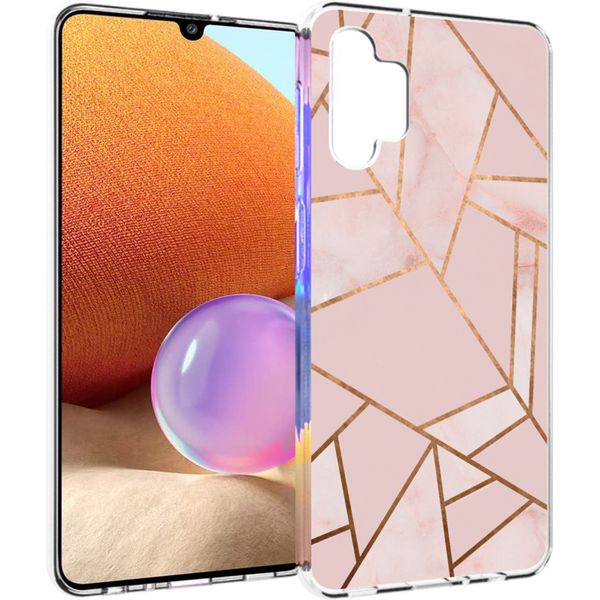 imoshion Design hoesje Samsung Galaxy A32 (4G) - Grafisch Koper / Roze