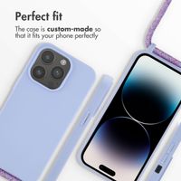 imoshion Silicone Case with Strap Apple iPhone 14 Pro - Purple