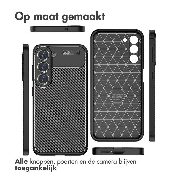 imoshion Carbon Softcase Backcover Samsung Galaxy S23 - Zwart