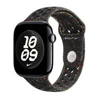 Apple Nike Sport Band Apple Watch Series 1 - 9 / SE (38/40/41 mm) | Series 10 / 11 (42 mm) - Maat M/L - Midnight Black