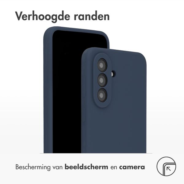 Accezz Liquid Silicone Backcover Samsung Galaxy A57 (5G) - Donkerblauw