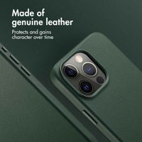 Accezz Leather Back Cover with MagSafe Apple iPhone 15 Pro Max - Cedar Green