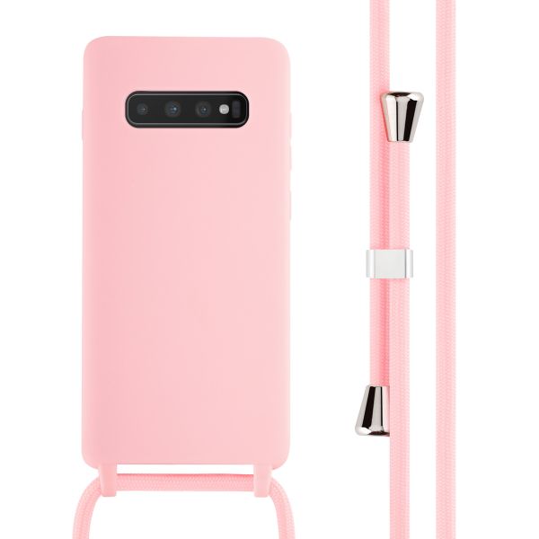 imoshion Siliconen hoesje met koord Samsung Galaxy S10 Plus - Roze