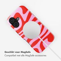 Selencia Vivid Backcover met MagSafe Apple iPhone 17 - Dream Swirl Pink