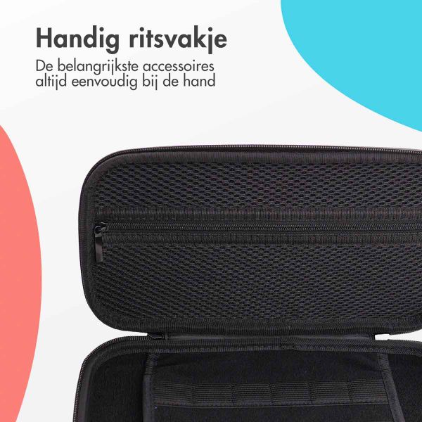 imoshion Nintendo Switch 2 Case met ritsvak - Hoes Nintendo Switch 2 / Switch (OLED) met handvat - Zwart