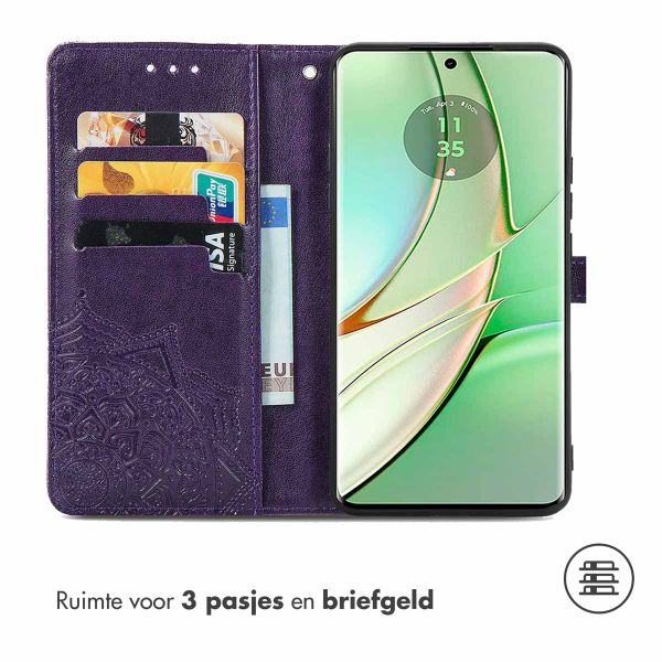 imoshion Mandala Bookcase Motorola Edge 40 - Paars