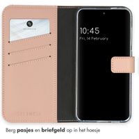 Selencia Echt Leren Bookcase Samsung Galaxy S24 - Dusty Pink