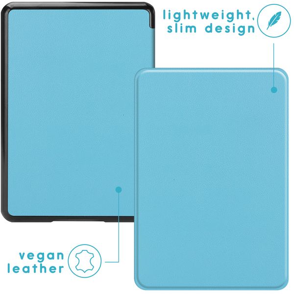 imoshion Slim Hard Case Sleepcover Amazon Kindle Paperwhite 4 (2018) - Lichtblauw