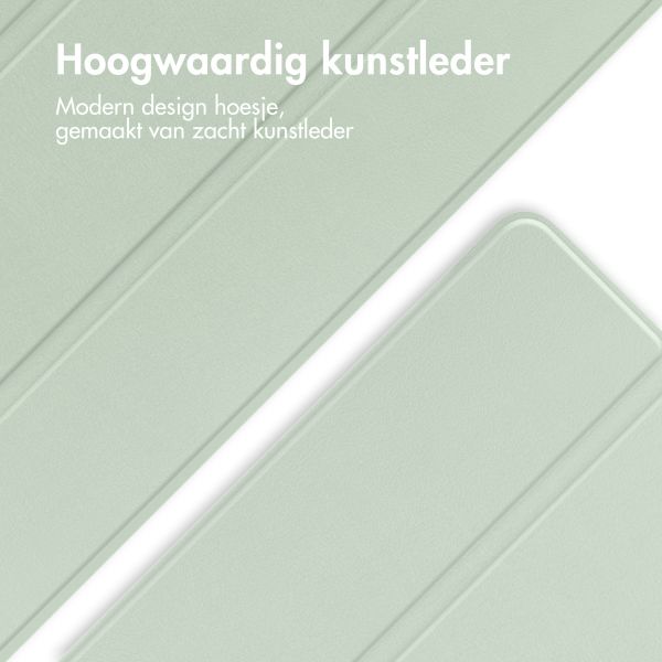 imoshion Trifold Bookcase Apple iPad 9 (2021) 10.2 inch / iPad 8 (2020) 10.2 inch / iPad 7 (2019) 10.2 inch - Lichtgroen