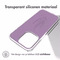 imoshion Design hoesje Apple iPhone 14 Pro - Floral Purple