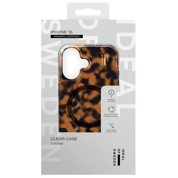 iDeal of Sweden Clear Case MagSafe Apple iPhone 16 - Tortoise