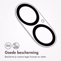 imoshion Camera Protector Glas 2 Pack Apple iPhone 16 / 16 Plus / 17 - Zwart
