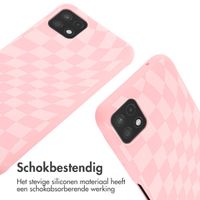 imoshion Siliconen design hoesje met koord Samsung Galaxy A22 (5G) - Retro Pink