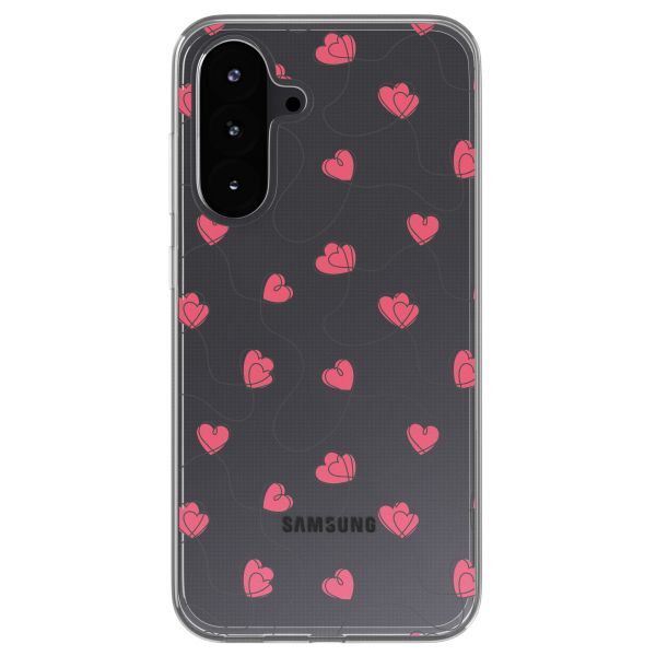 imoshion Design hoesje Samsung Galaxy A56 - Dusty Rose Connected Hearts
