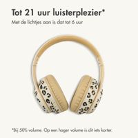 imoshion Special Edition - Draadloze Kinderkoptelefoon met Panterprint LED Light - Decibelbegrenzer - Met AUX kabel - Leopard