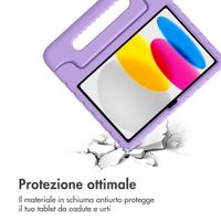 imoshion Kidsproof Backcover met handvat Apple iPad 11 (2025) 11 inch A16 / iPad 10 (2022) 10.9 inch - Lila