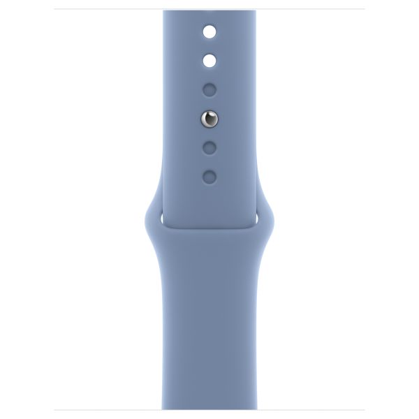 Apple Sport Band Apple Watch Series 1 t/m 9 / SE (38/40/41 mm) | Series 10 / 11 (42 mm) - Maat M/L - Winter Blue
