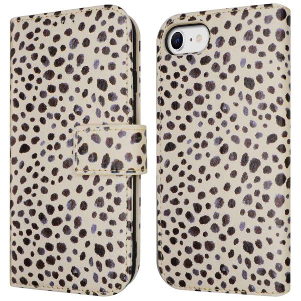 imoshion Design Bookcase iPhone SE (2022 / 2020) / 8 / 7 / 6(s) - Black And White Dots