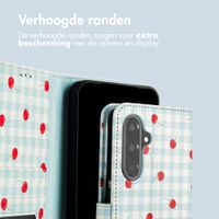 imoshion Design Bookcase Samsung Galaxy A57 (5G) - Cherry Check