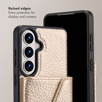 Selencia Sera Phone Case with Cord and Envelope Card Holder Samsung Galaxy S26 FE - Champagne