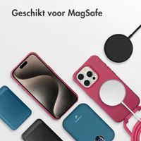 imoshion Color Backcover met afneembaar koord met MagSafe Apple iPhone 15 Pro Max - Raspberry