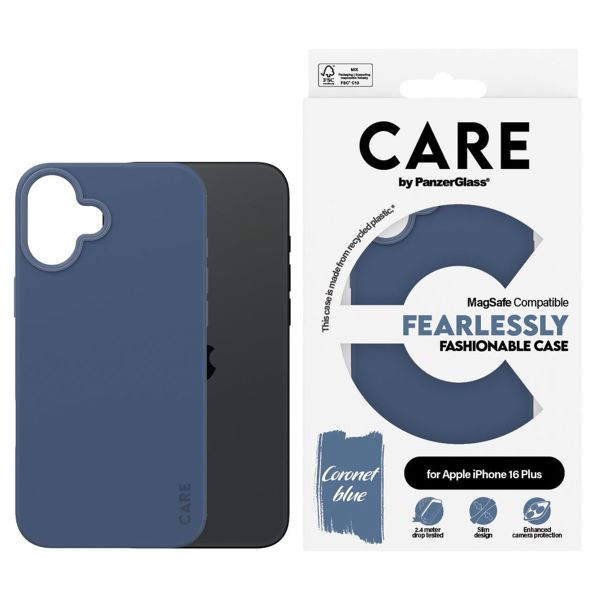 CARE by PanzerGlass Fashion Backcover MagSafe Apple iPhone 16 Plus - Blue