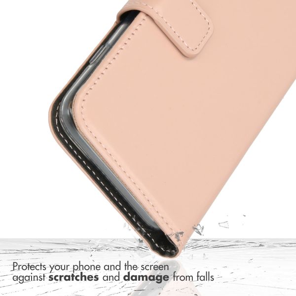 Selencia Genuine Leather Book Case Samsung Galaxy S26 Plus - Dusty Pink