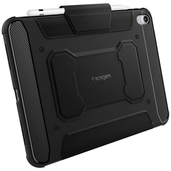 Spigen Rugged Armor Pro Bookcase Apple iPad 11 (2025) 11 inch A16 / iPad 10 (2022) 10.9 inch - Zwart