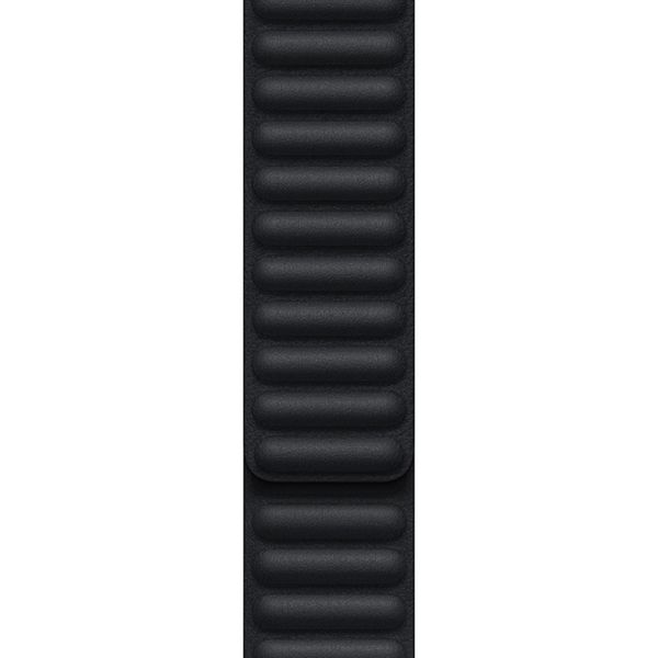 Apple Leather Link Apple Watch Series 1 t/m 11 / SE / Ultra (44/45/46/49 mm) - Maat S/M - Midnight