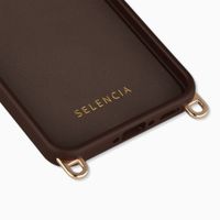 Selencia Rivièra MagSafe Backcover met afneembare haakjes Samsung Galaxy A36 / A56 - Choco Brown