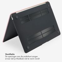 Selencia Geweven Cover Apple MacBook Air 13 inch (2018-2020) - Roze