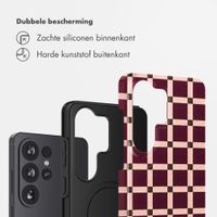 Selencia Vivid Backcover Samsung Galaxy S26 Ultra - Check This Burgundy