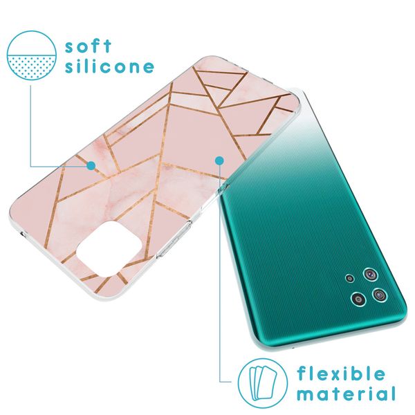 imoshion Design hoesje Samsung Galaxy A22 (5G) - Pink Graphic