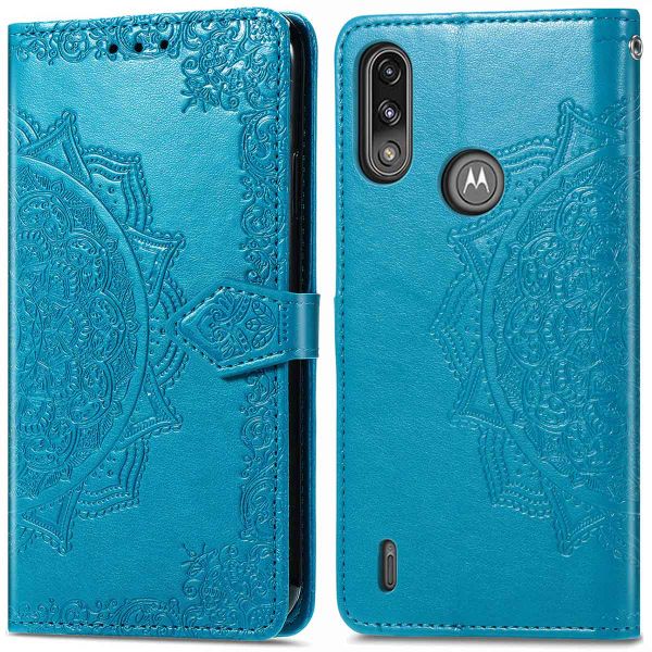 imoshion Mandala Bookcase Motorola Moto E7i Power - Turquoise